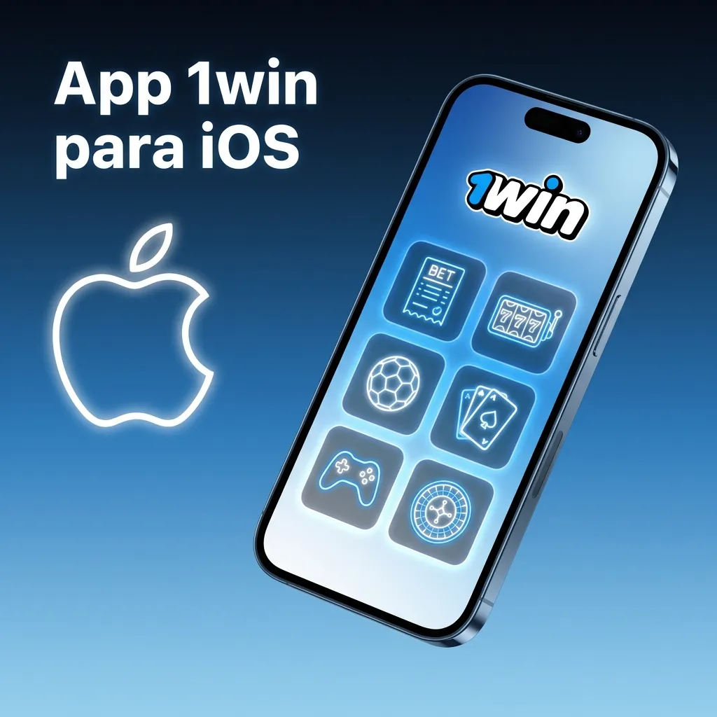 Aplicación 1win para iPhone e iPad mostrando interfaz de apuestas y casino en dispositivos iOS