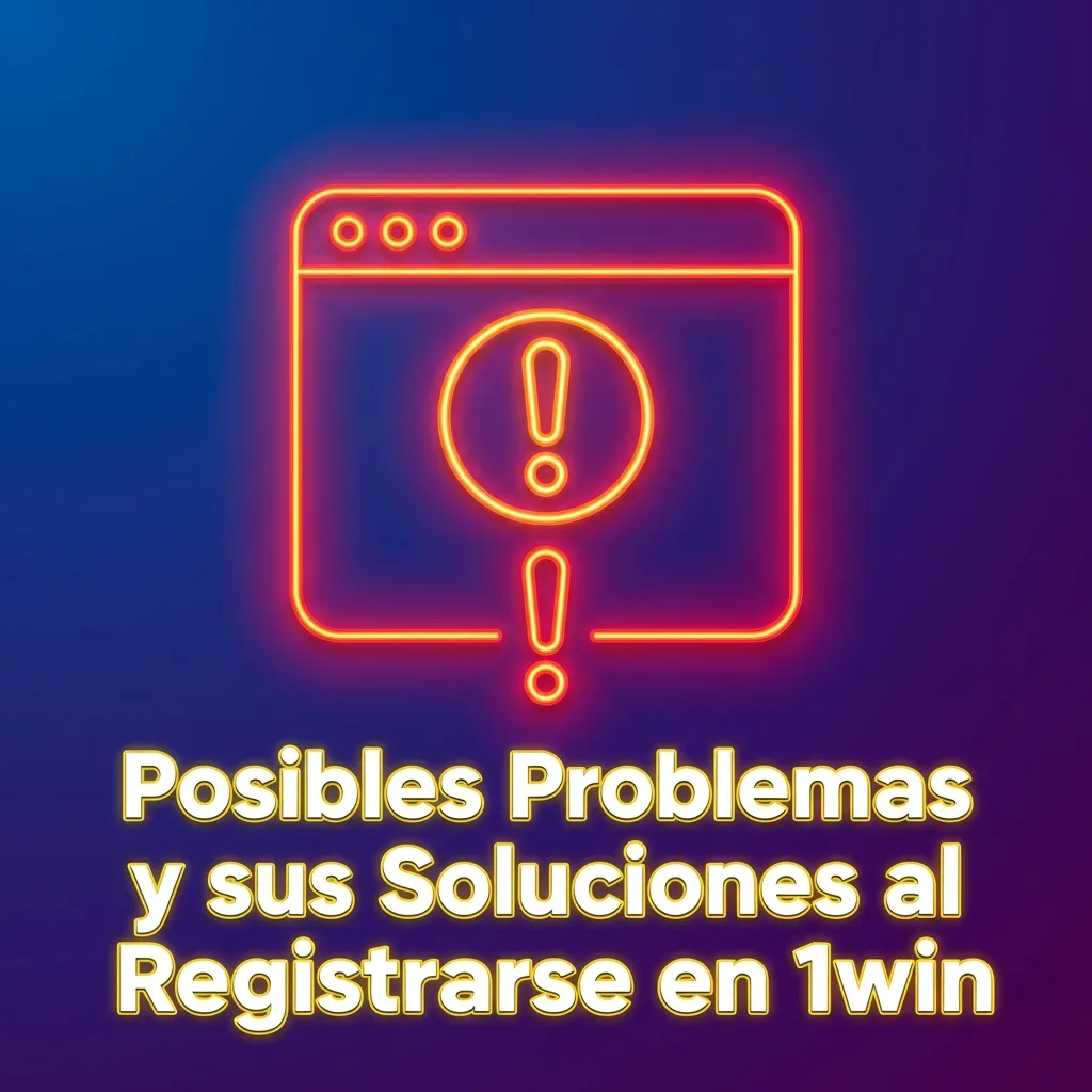 Troubleshooting table showing common 1win registration problems and their solutions for Chilean users